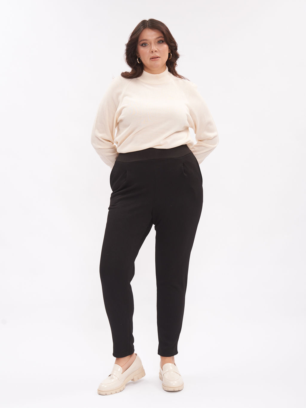 Брюки утепленные на меху BB04521BLK01 - Артесса фото 3