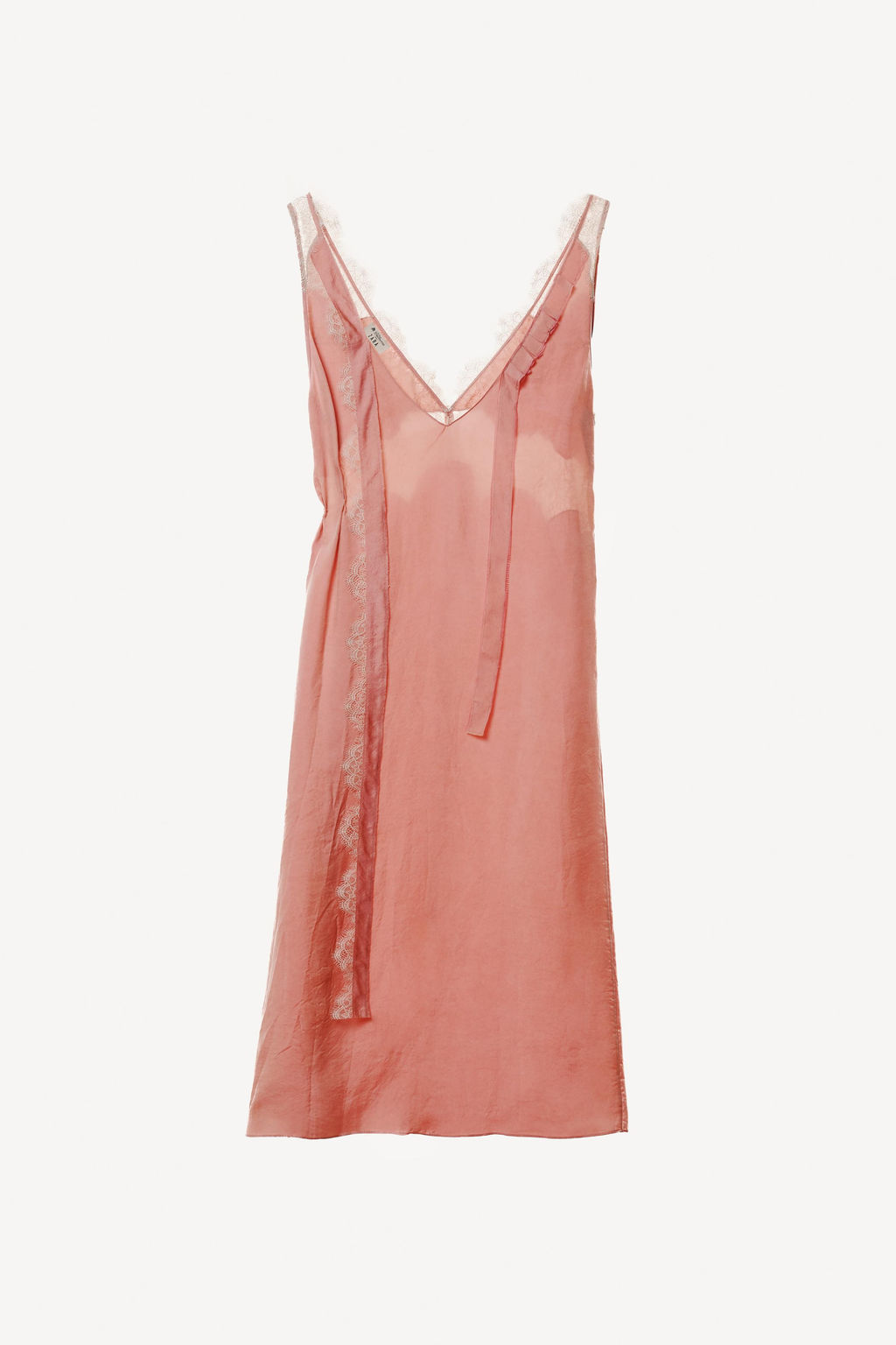 VESTIDO LENCERO ENCAJE WILLY CHAVARRIA X ZARA / Rosado