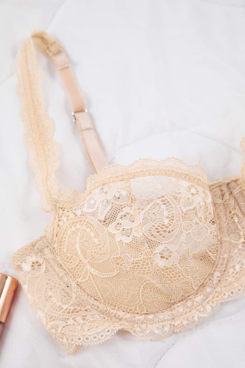 Ten Dantel Ajurlu/Delikli Kapl? Ask?l? Balconette Orme Sutyen THMSS25SU00017