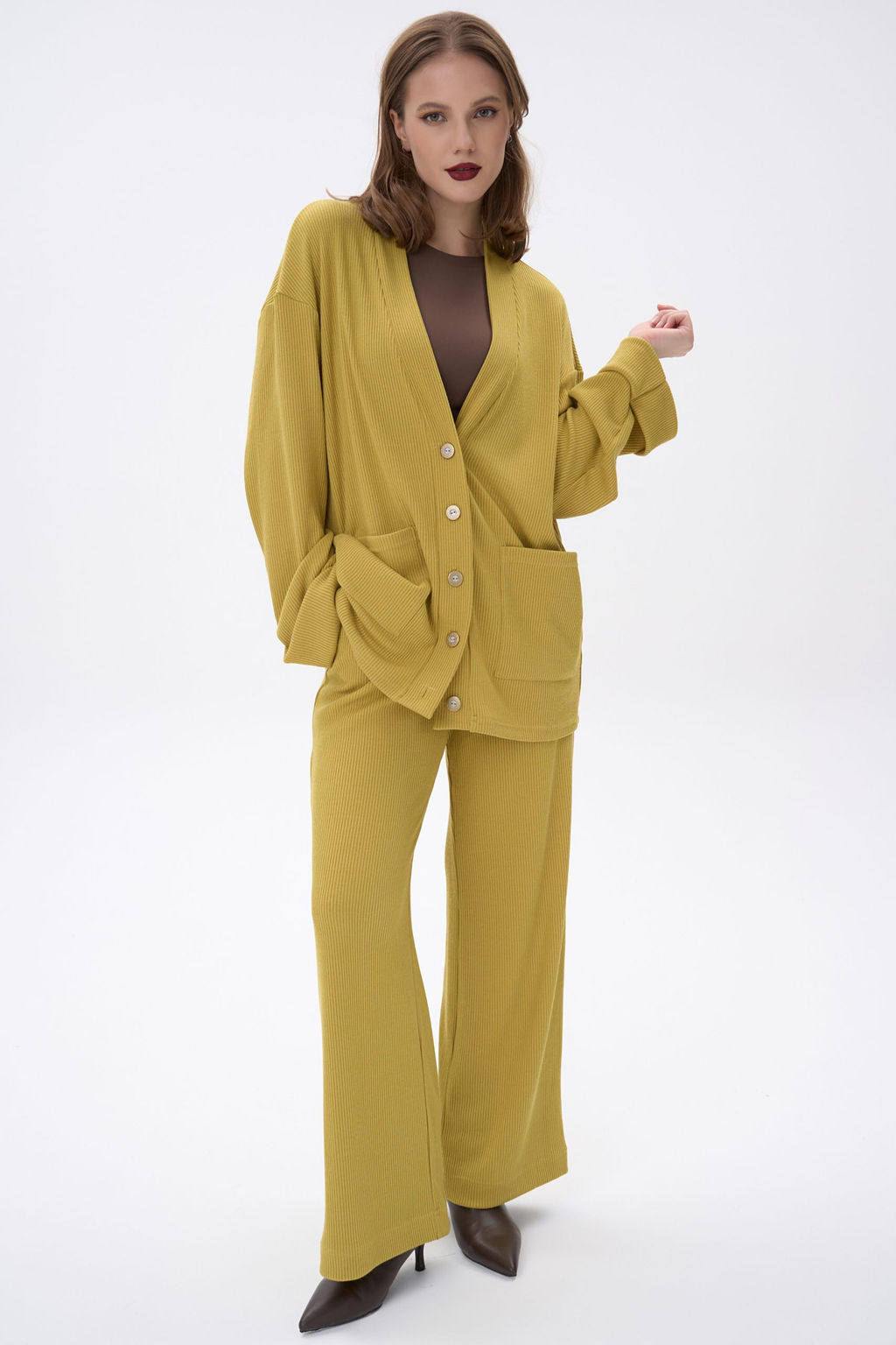 Кардиган Эмили (горчичный) - Эльза фото 12
