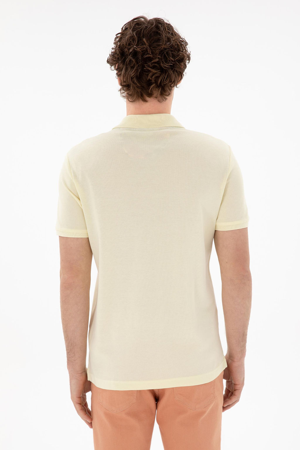 Erkek Slim Fit Polo Yaka A__k Mavi Basic Ti__rt Sepette S_rpriz _ndirim - U.s. polo assn фото 5