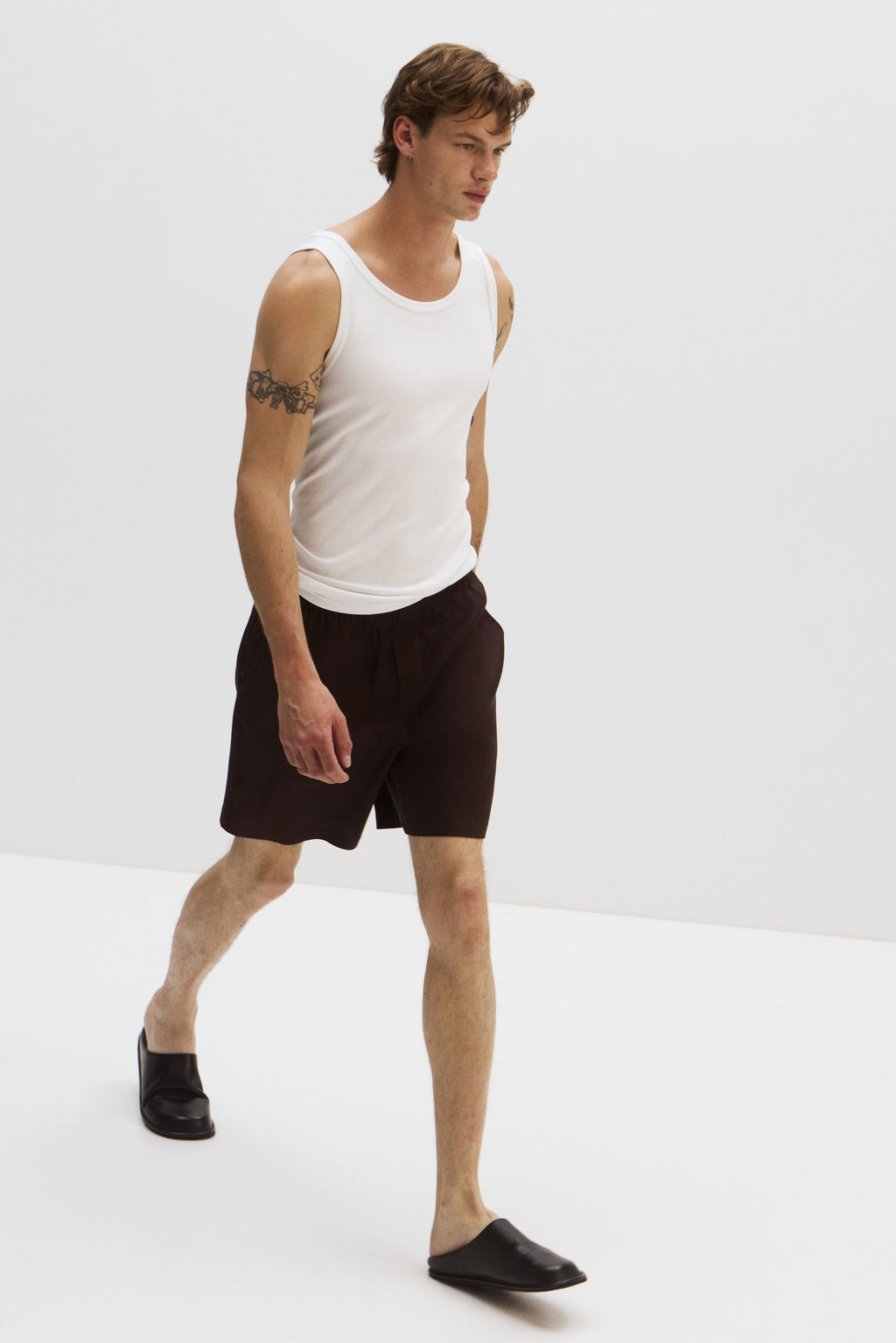 Shorts en mezcla de lino Easy-care Relaxed Fit - H&m фото 7