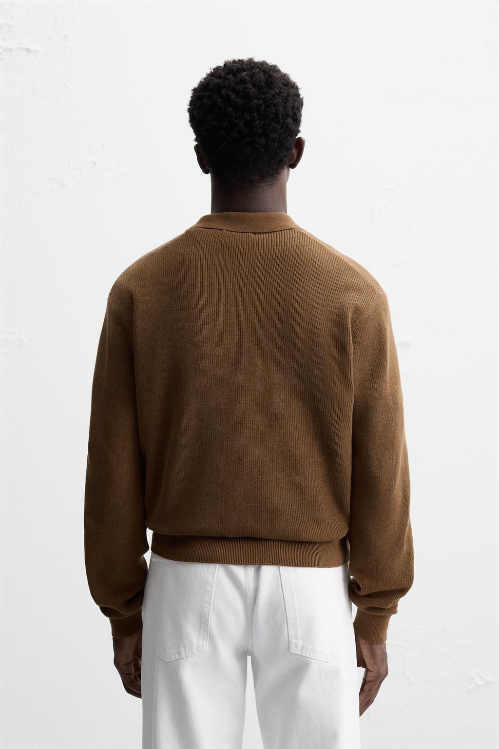 PURL KNIT POLO SHIRT - Zara фото 3