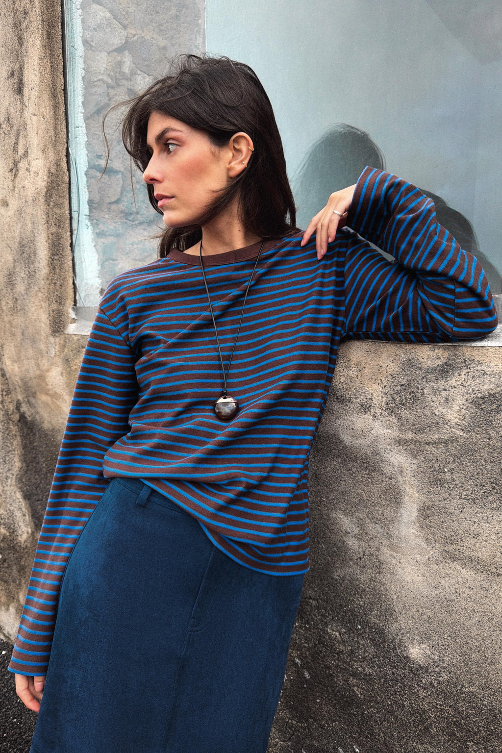 STRIPED LONG SLEEVE T-SHIRT - Zara фото 5