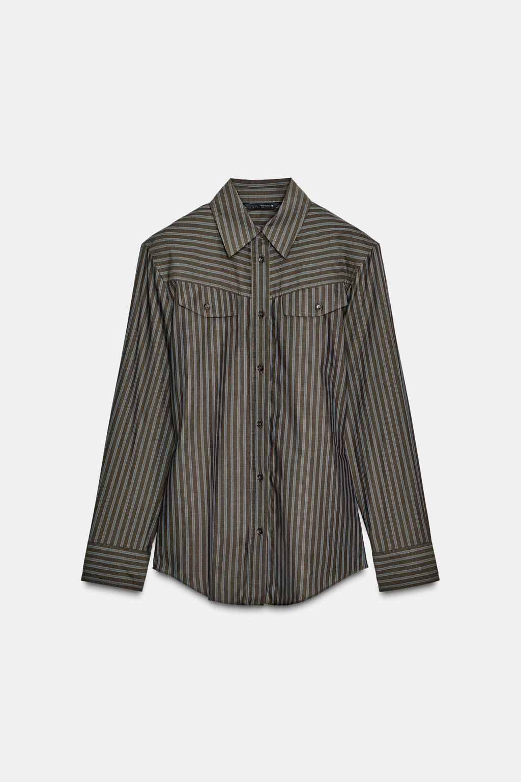 STRIPED POPLIN SHIRT - Zara фото 7