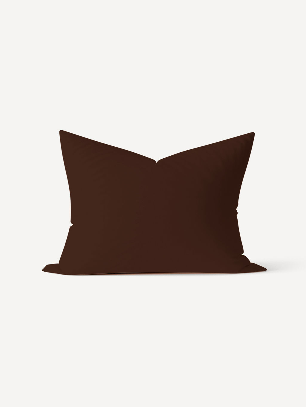 Наволочка полисатин гладкокрашеный на молнии - Коричневый 50х70