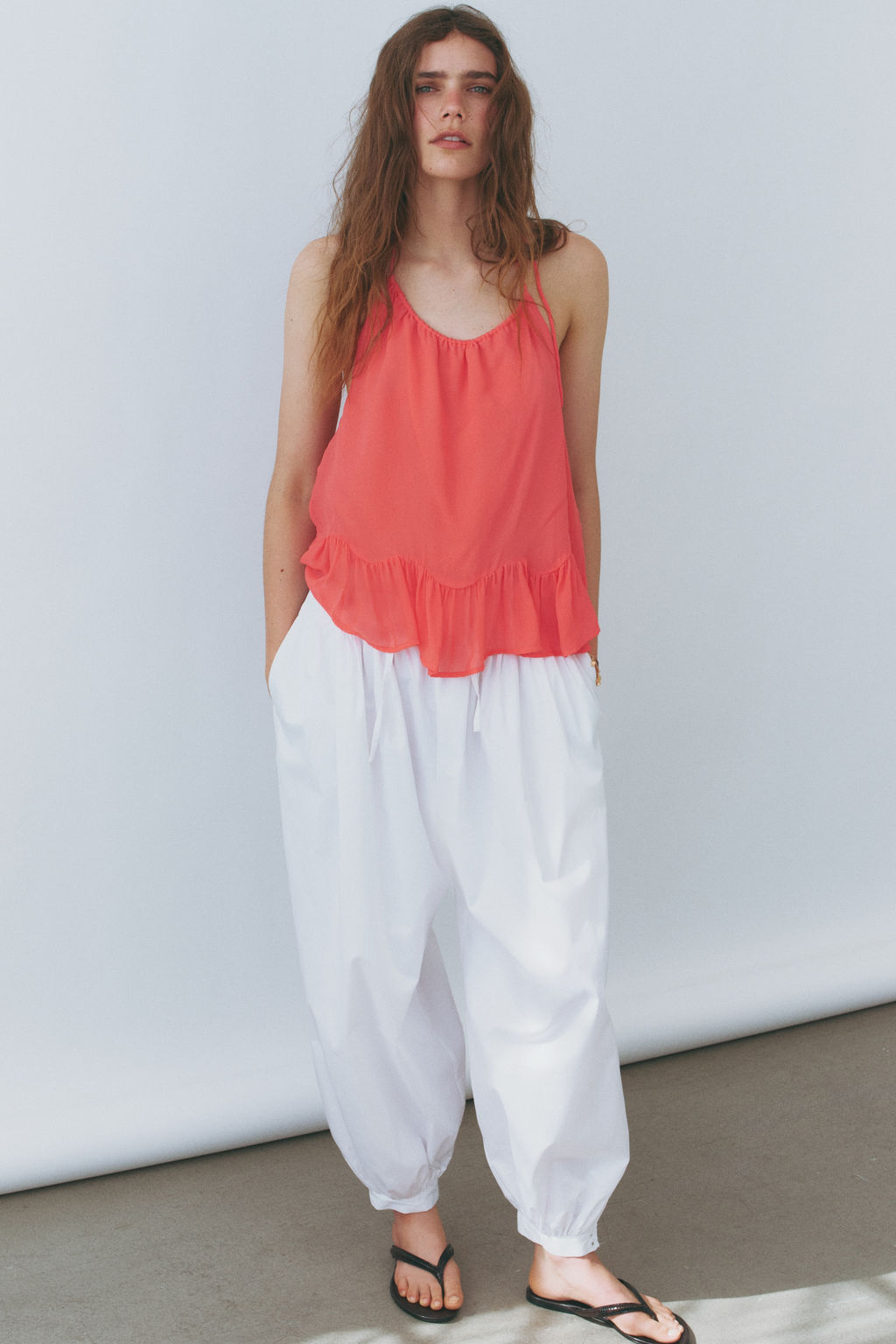 Top halter con volante - H&m фото 5