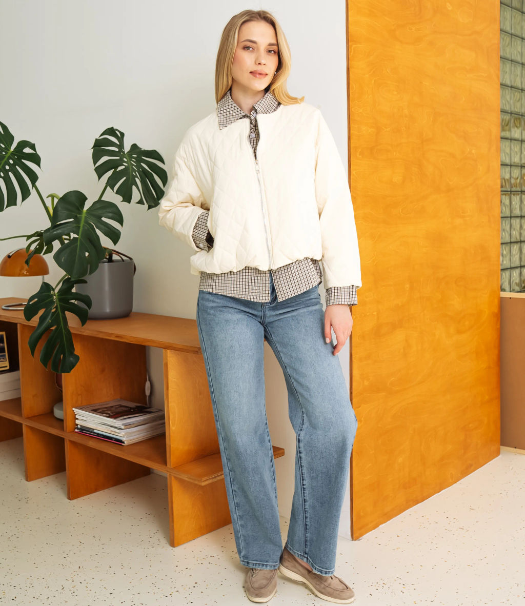 Куртка #КТ66199, кремовый - Dommod фото 4