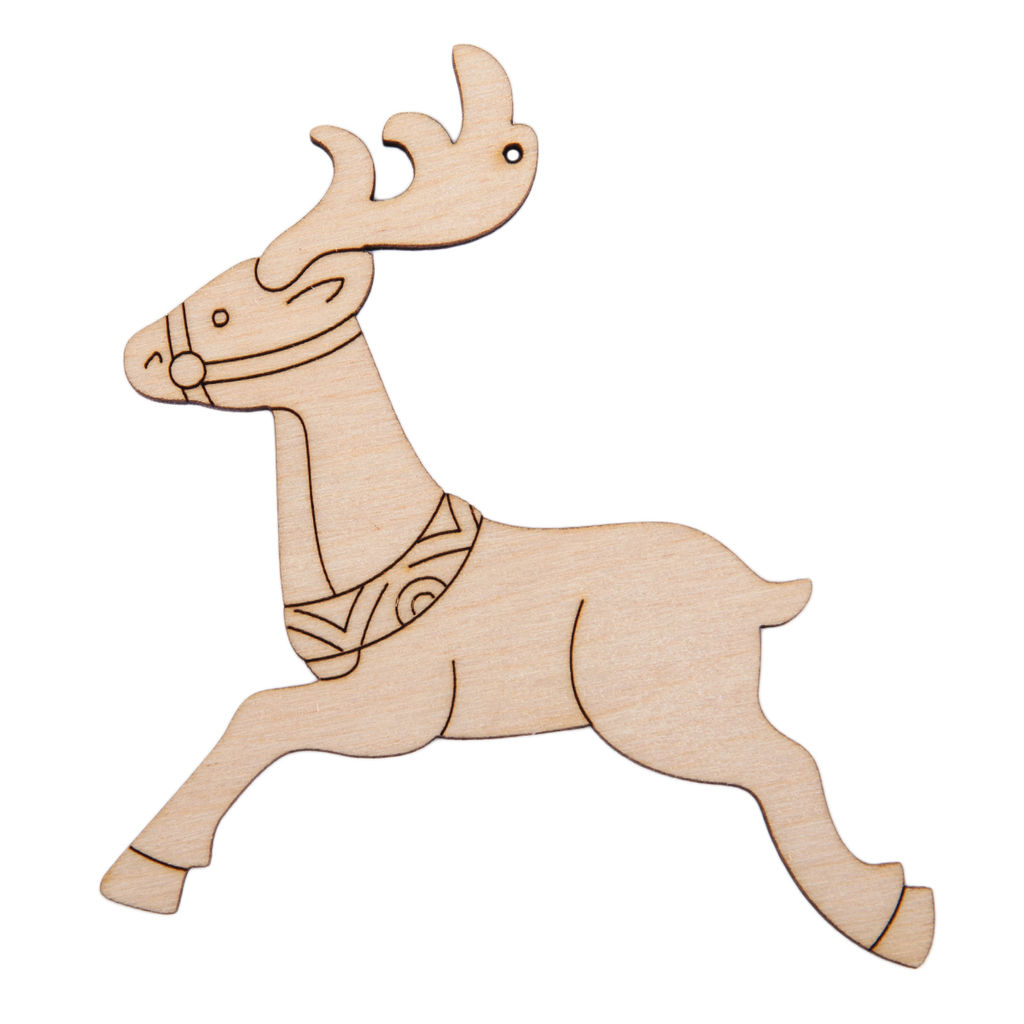 Заготовка для декорирования Mr. Carving ВД-1181 Подвеска Олень фанера 7.5 х 8.5 х 0.3 см