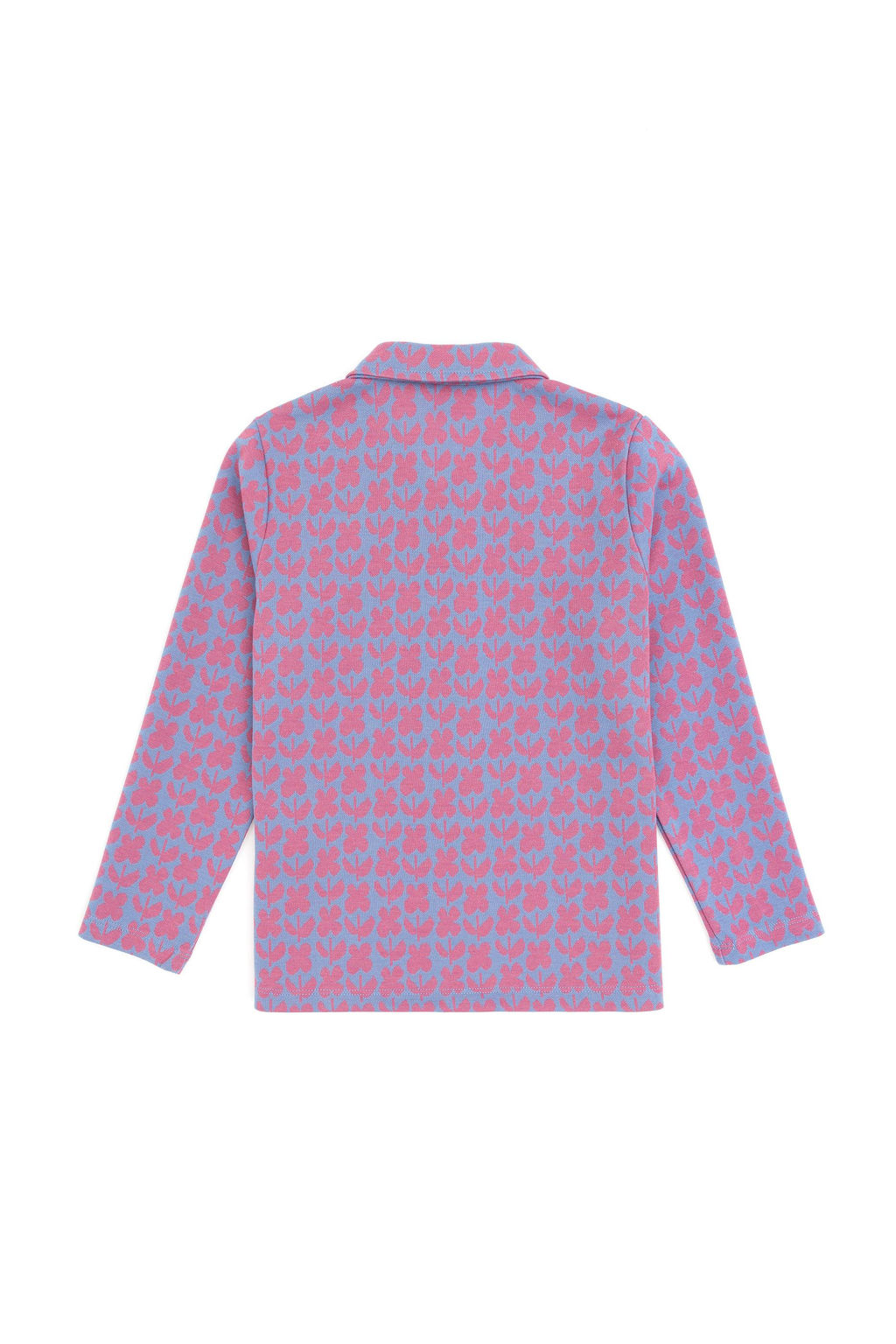 Темно-синий свитшот с воротником-поло для девочек Неожиданная скидка в корзине