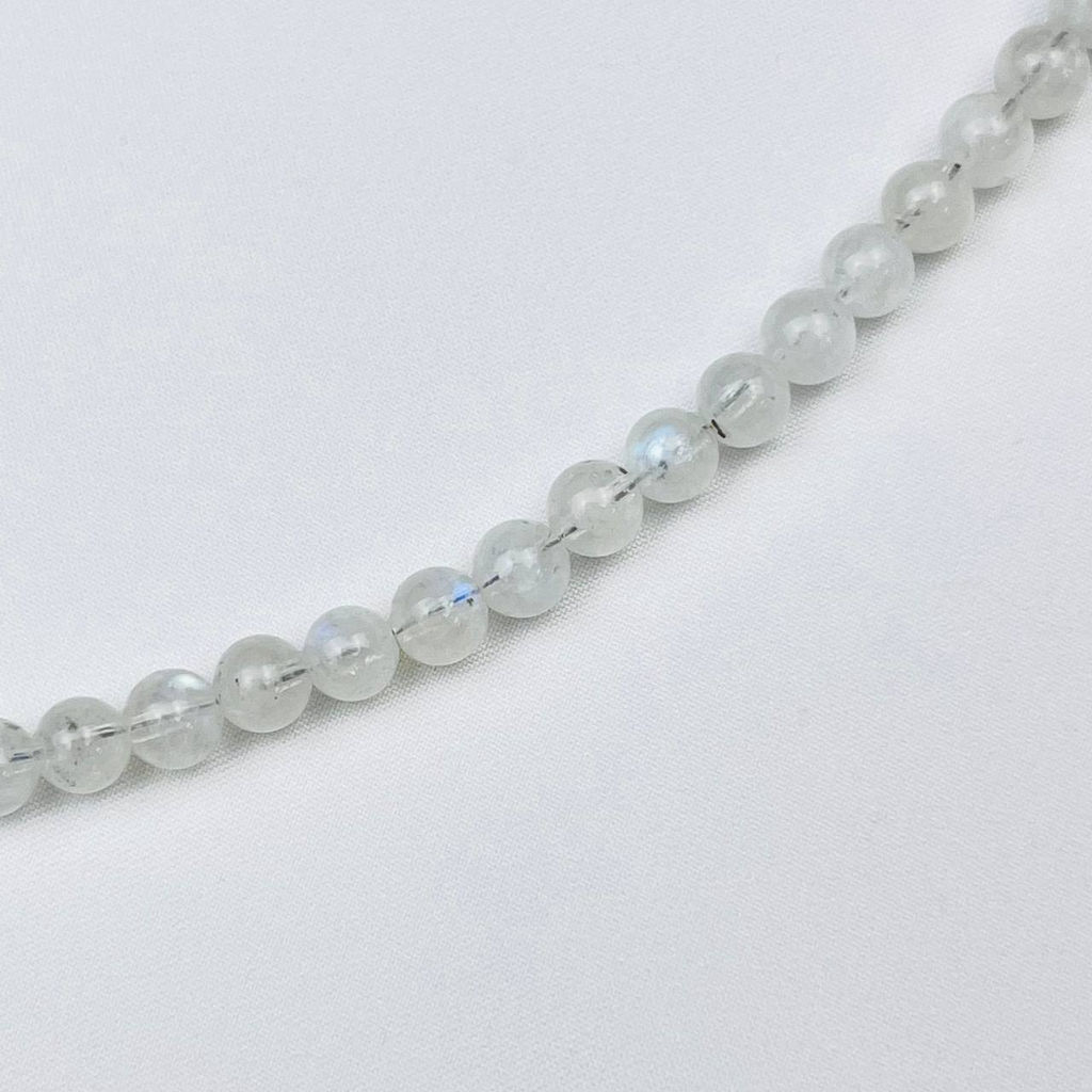 Бусы из Лунного камня и Лабрадора с кулоном 45 см +