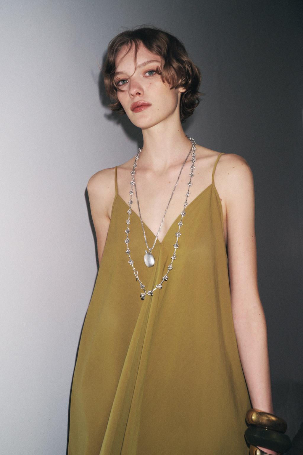 ZW COLLECTION STRAPPY MIDI DRESS - Zara фото 5