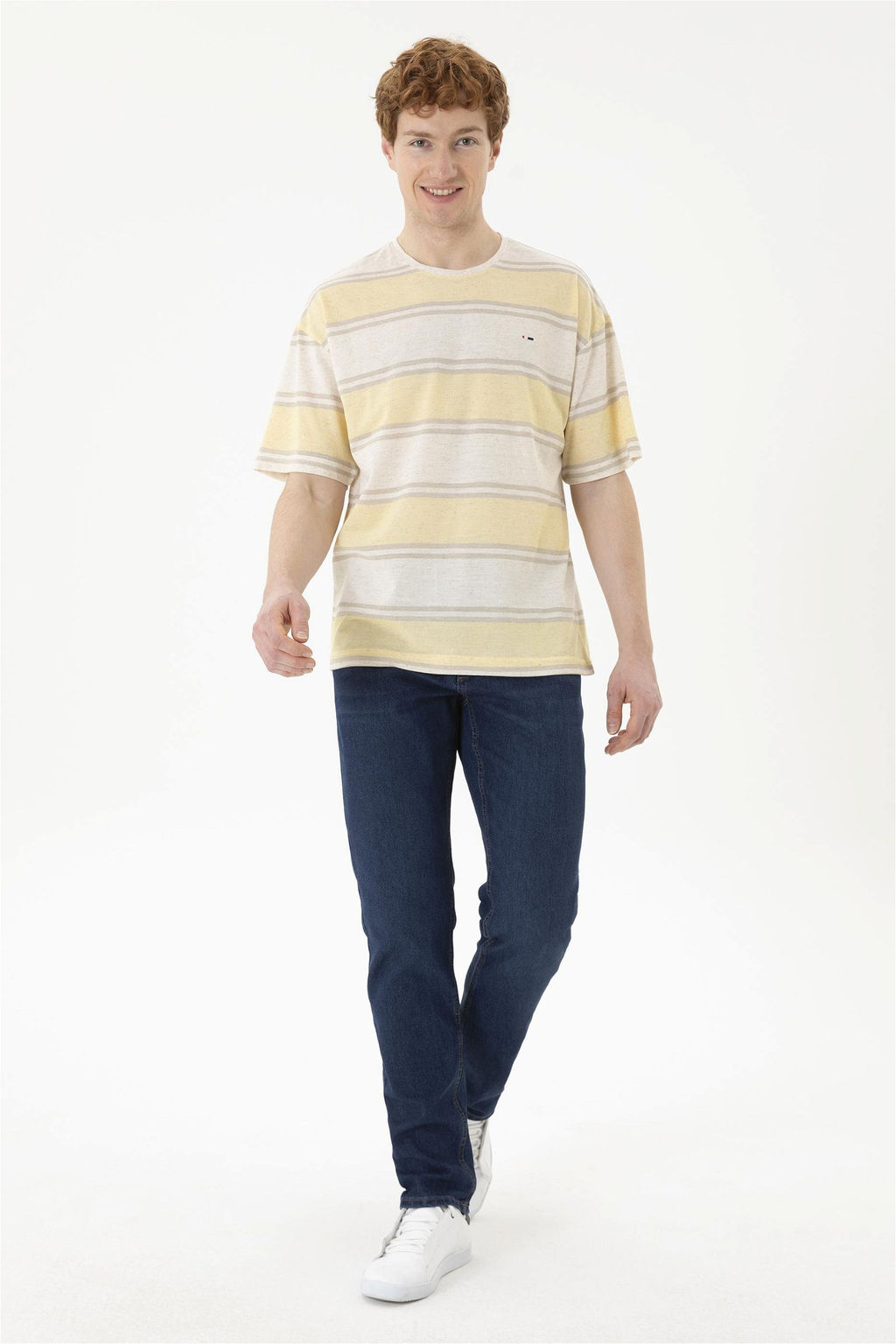 Мужская шафрановая футболка - U.s. polo assn фото 4