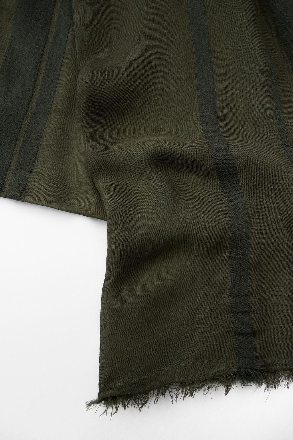 FINE MODAL AND WOOL SCARF - Zara фото 5