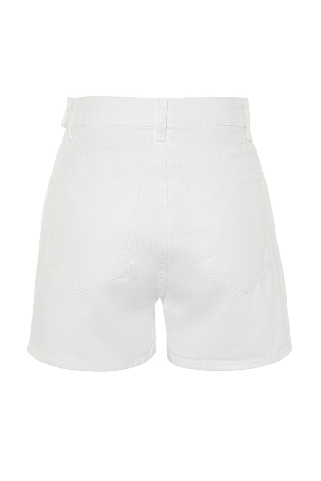 TRENDYOLMILLA Ac?k Mavi Y?rtmacl? Denim Sort Etek TWOSS23SR00091 фото 12