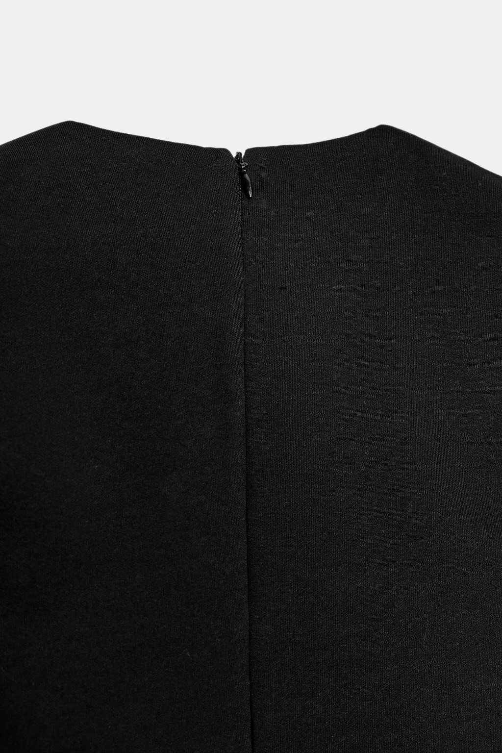 VESTIDO MINI BAJO VOLANTE / Negro - Zara фото 7