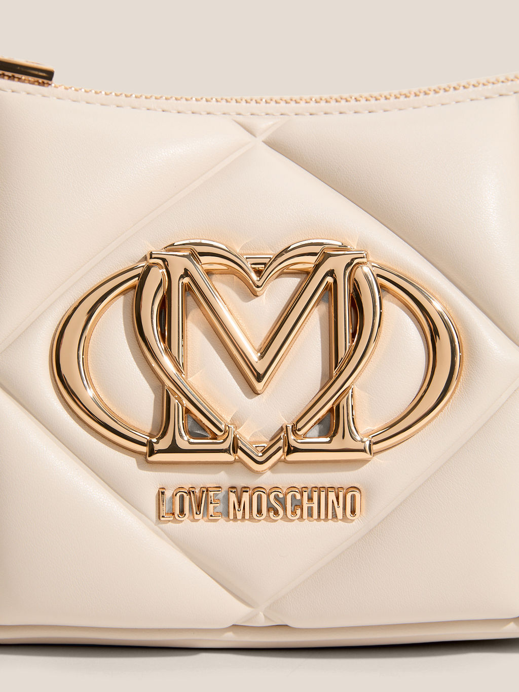 Кросс-боди LOVE MOSCHINO EMBOSSED Q Артикул 4561060, молочно-белый  фото 2