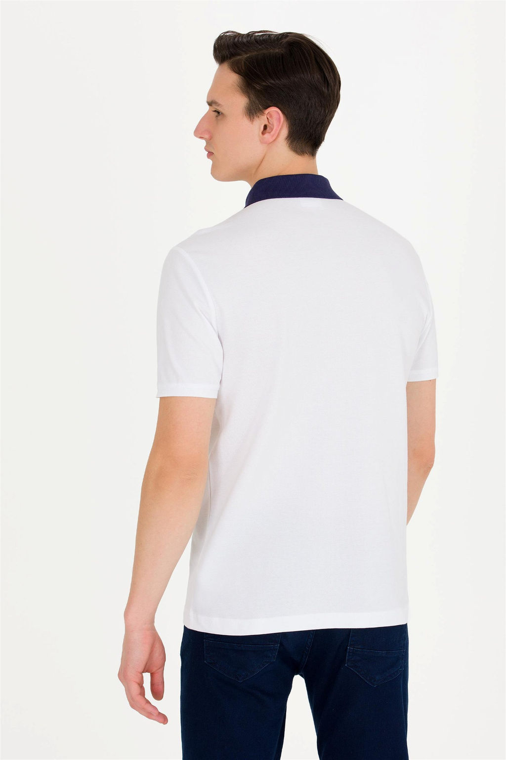 U. S. Polo Assn Мужская белая футболка с воротником-поло - U.s. polo assn фото 12