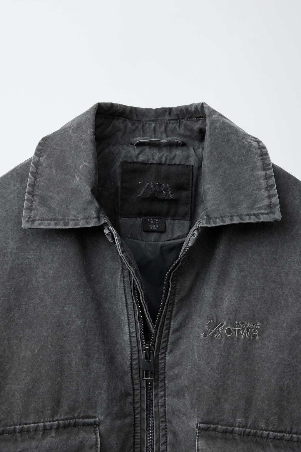 FADED-EFFECT BOMBER JACKET - Zara фото 3