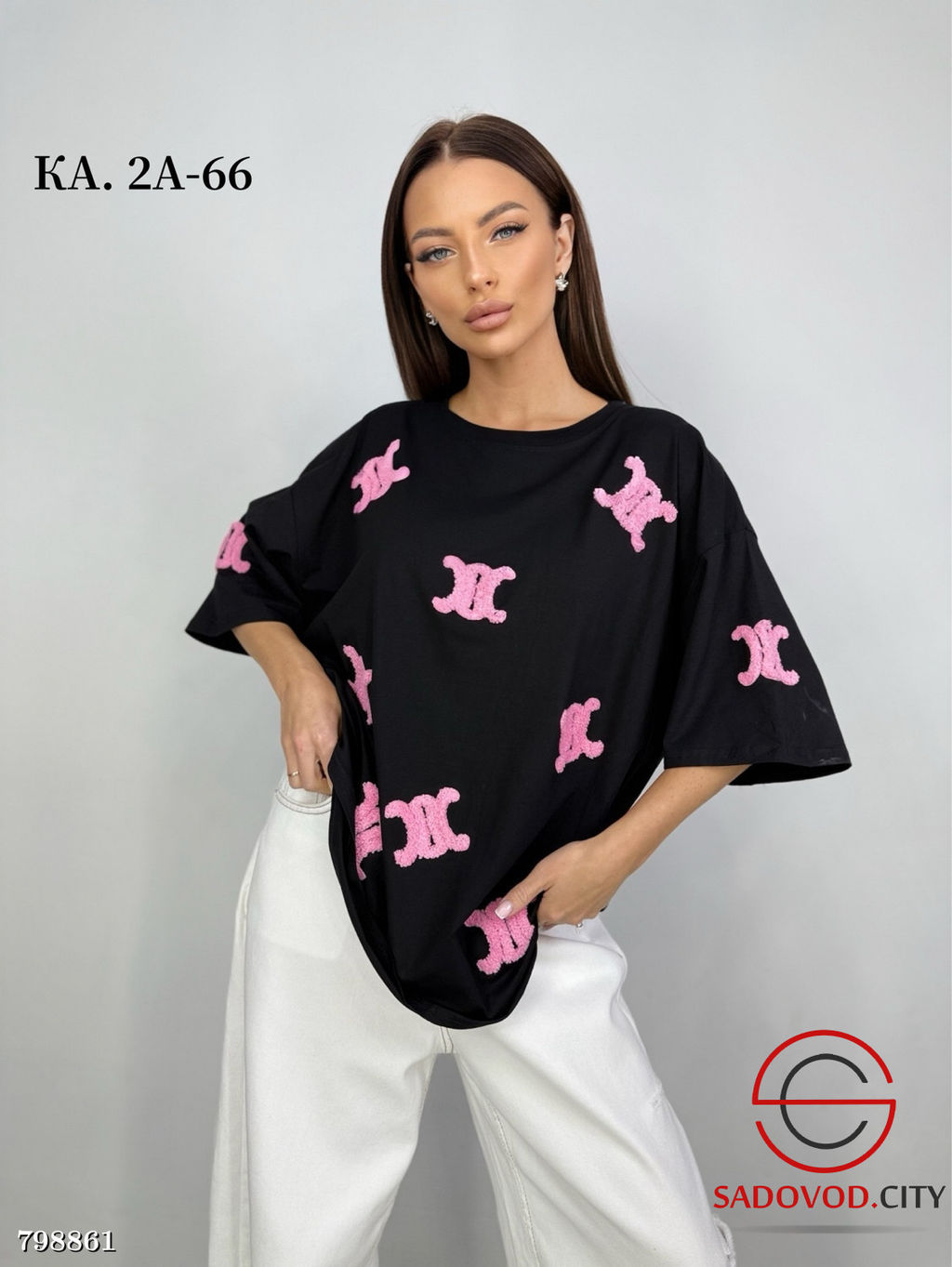 Футболка женская с объемным рисунком - Bruno фото 2