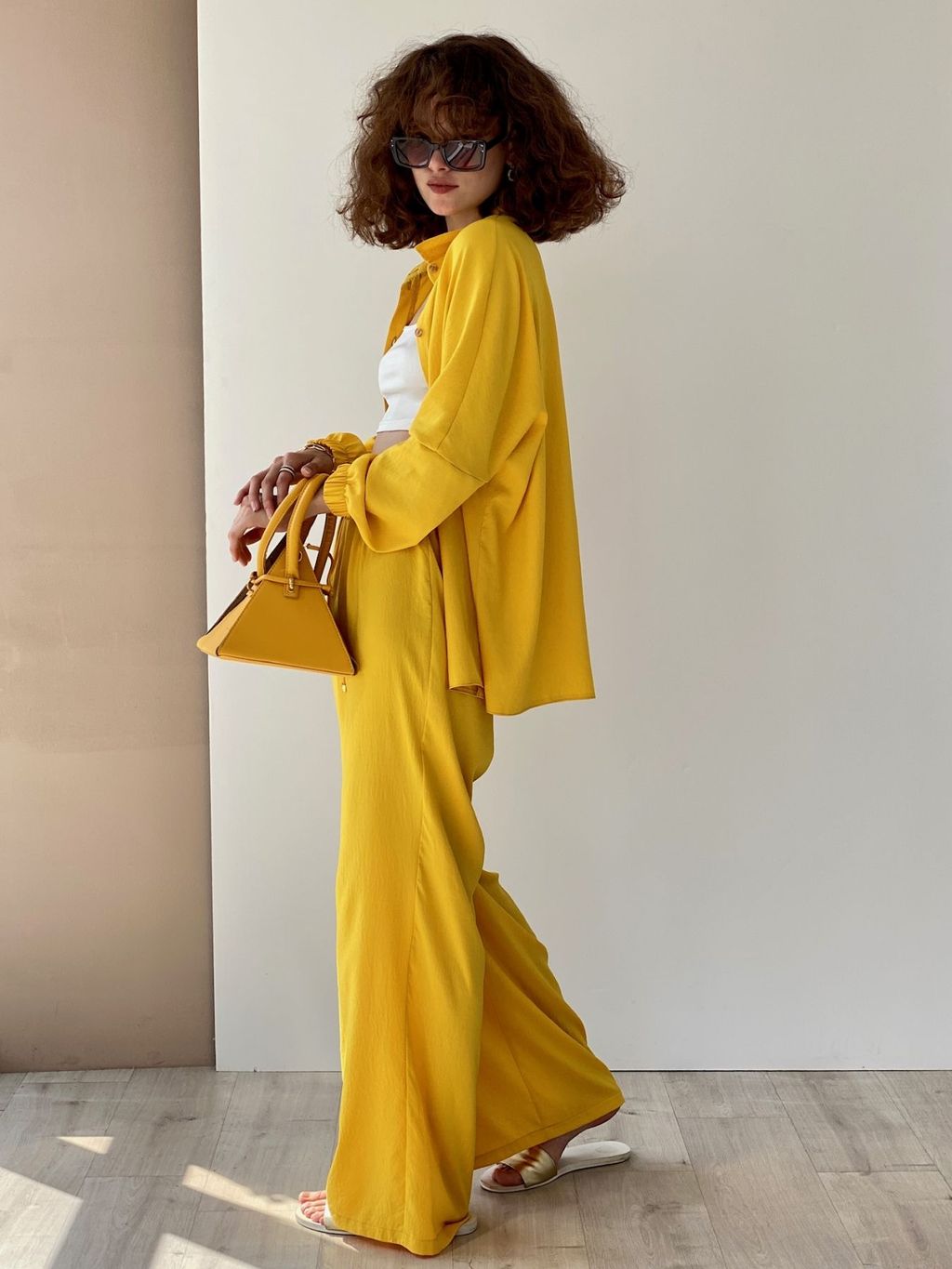 9406 Костюм летний в цвете шафран - Martichelli фото 9