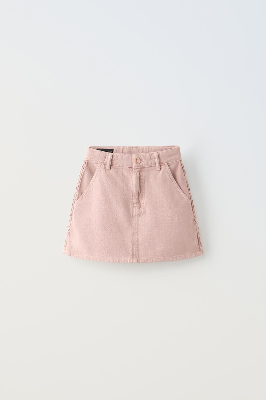 SKIRT WITH BRAIDED DETAIL - Zara фото 2