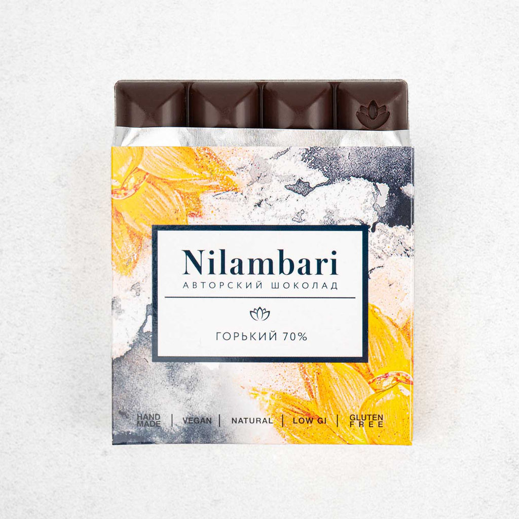 Шоколад Nilambari горький 70%