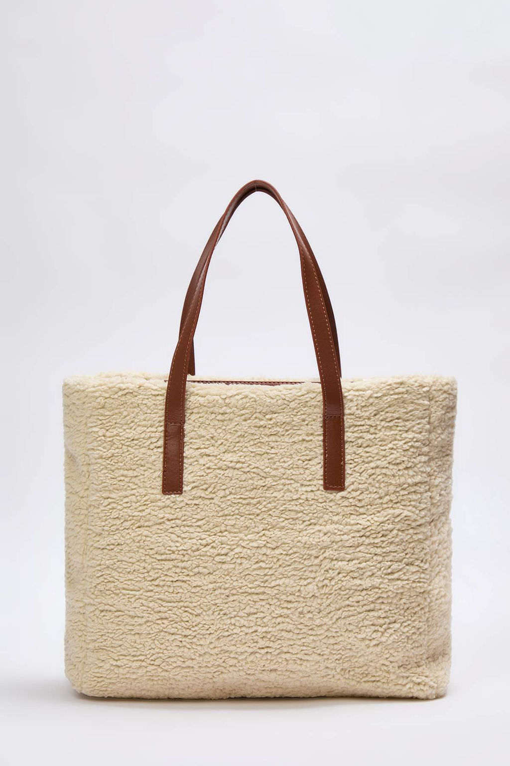 Krem Pelus Maksi Buyuk Tote Kad?n Omuz Cantas? TAKAW26OC00058 - Trendyolmilla фото 3