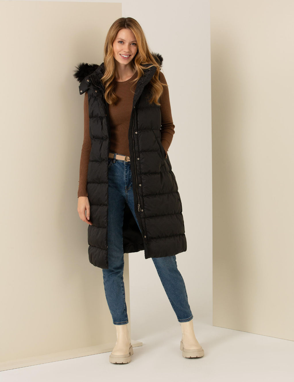 Siyah Oversize Yelek - Pierre cardin фото 4