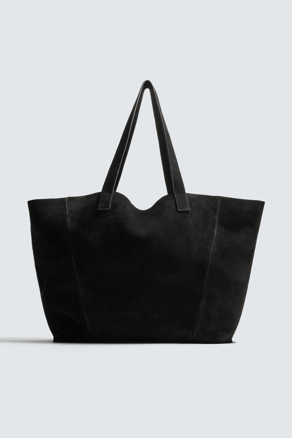 BOLSO SHOPPER PIEL / Negro - Zara фото 4