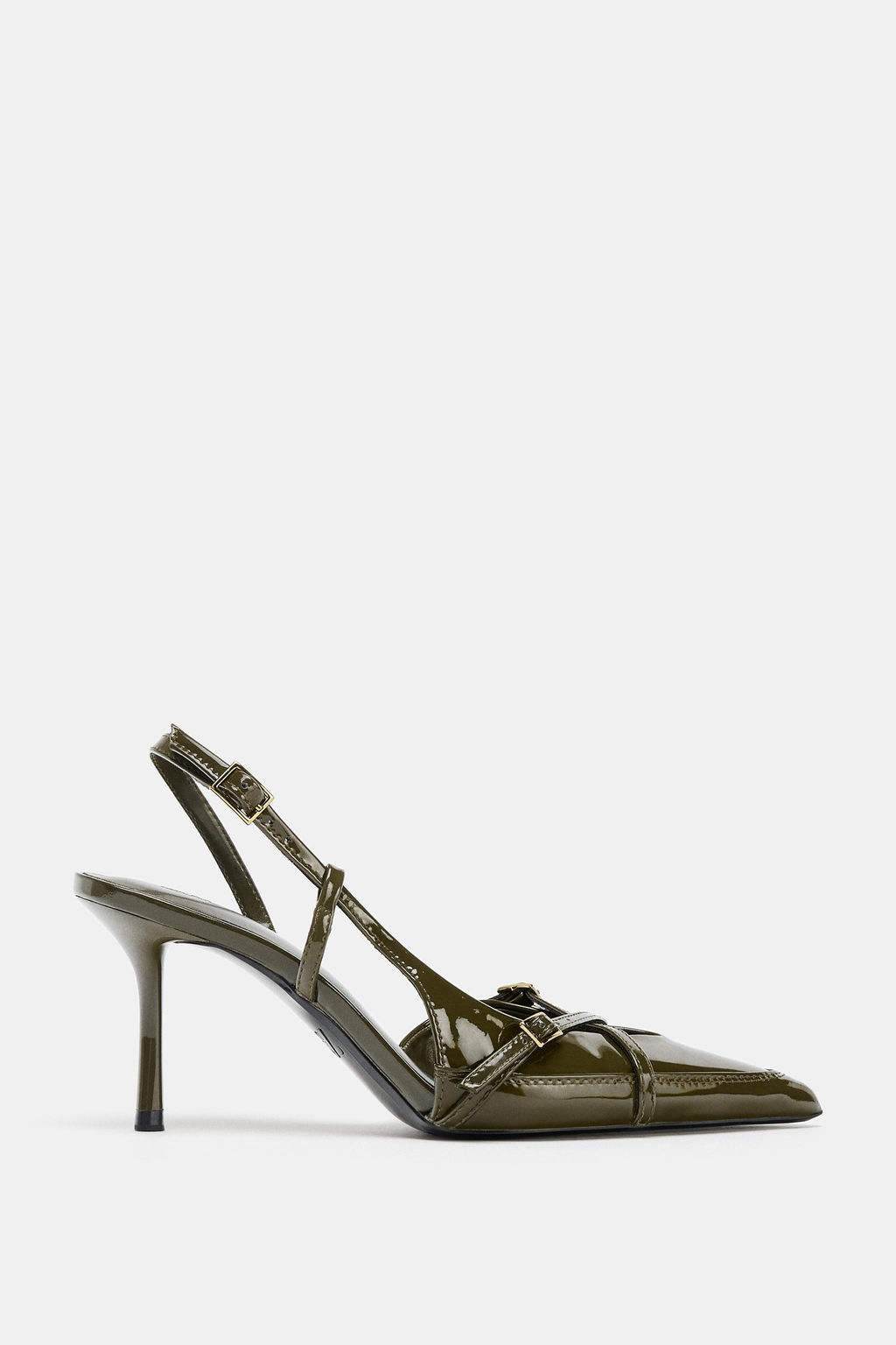 BUCKLED STRAPPY HEELS - Zara фото 4