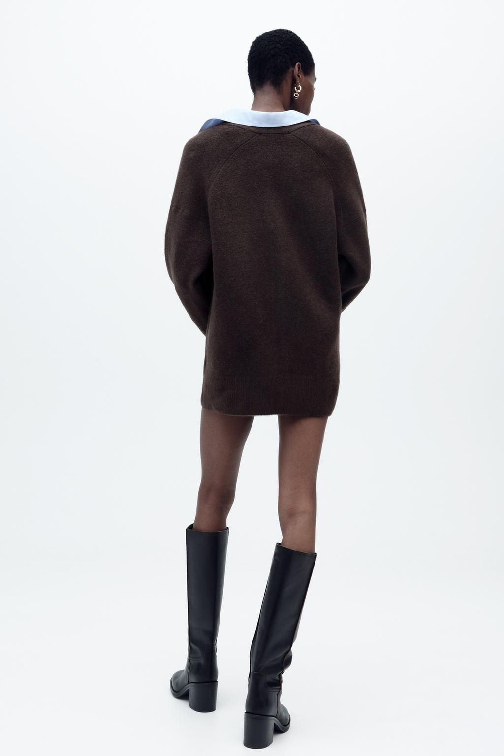 SOFT PLAIN KNIT CARDIGAN - Zara фото 5