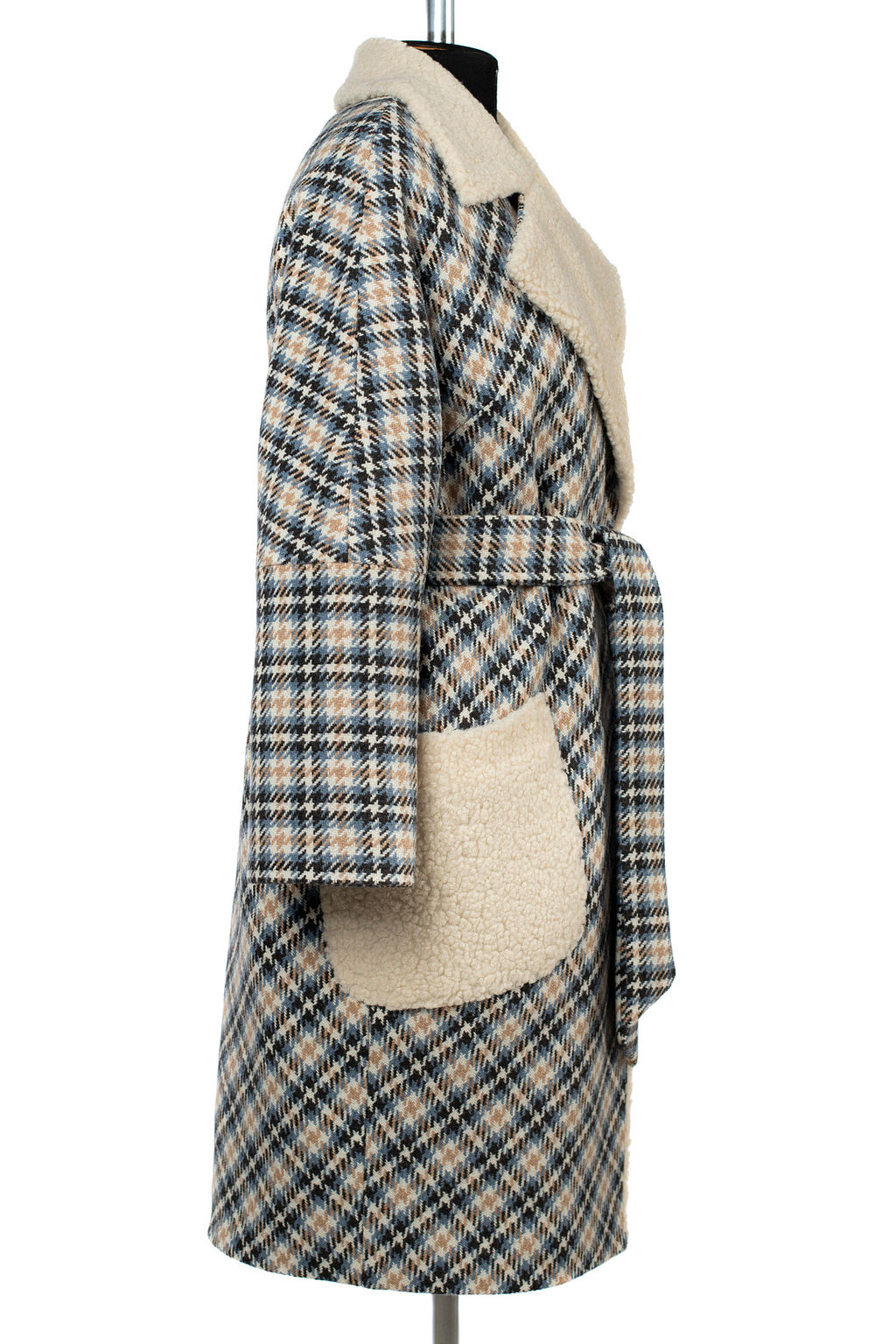 02-3152 Пальто женское утепленное (пояс) - El podio фото 8