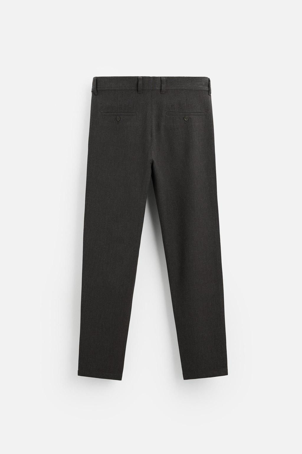 TEXTURED COMFORT TROUSERS - Zara фото 33