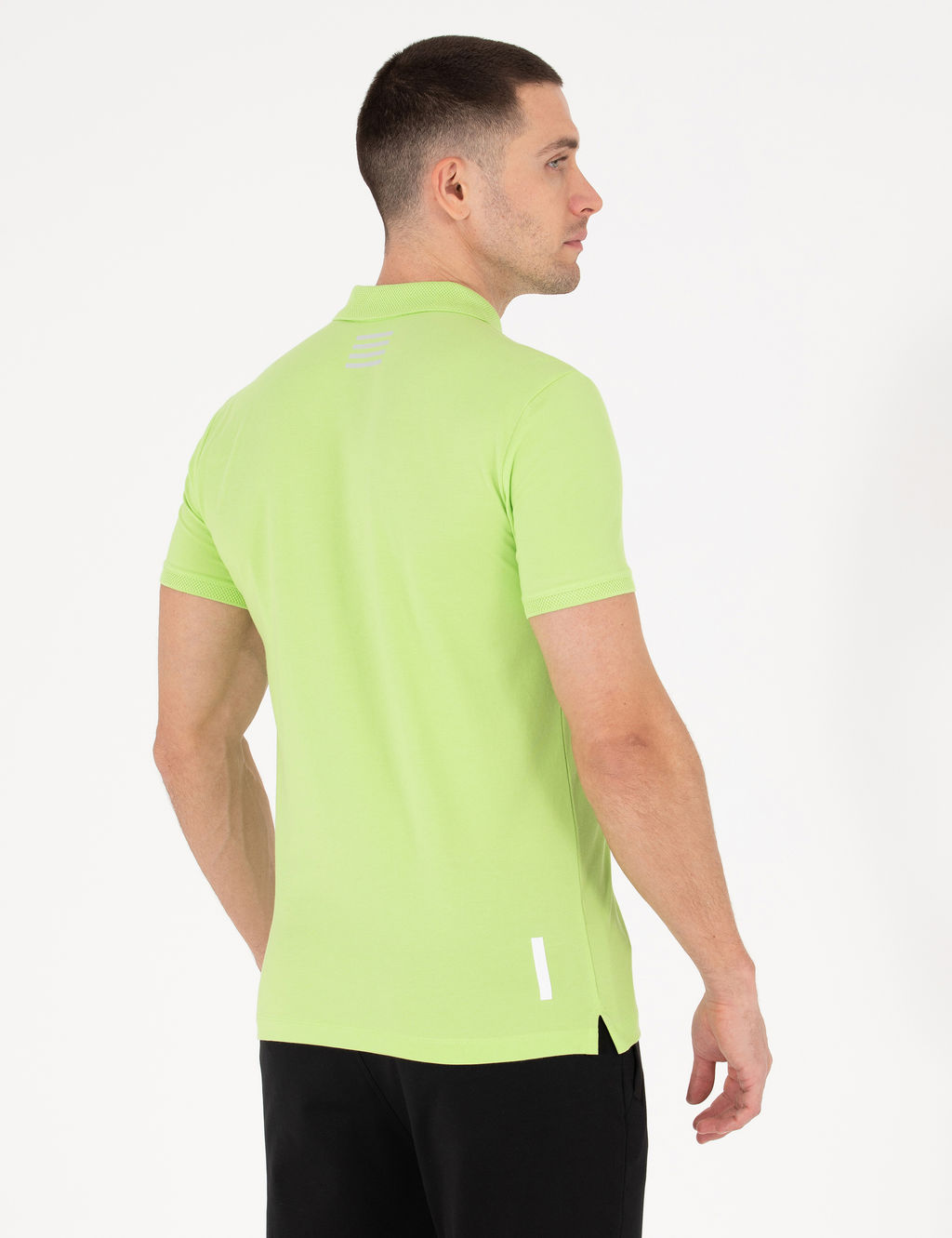 Ye_il Slim Fit Fermuarl_ Polo Yaka Ti__rt
