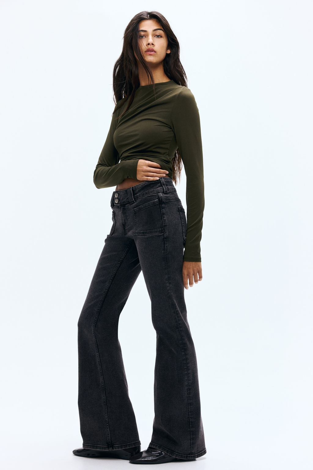 Flared Low Jeans - H&m фото 4