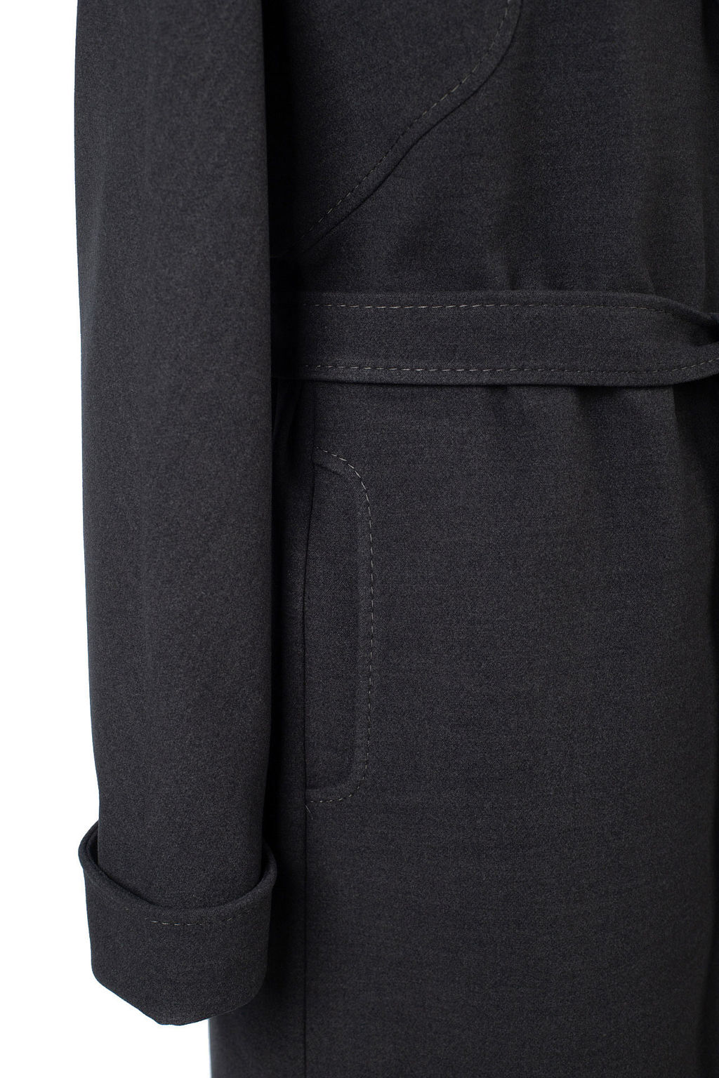 01-12215 Пальто женское демисезонное (пояс) - El podio фото 11