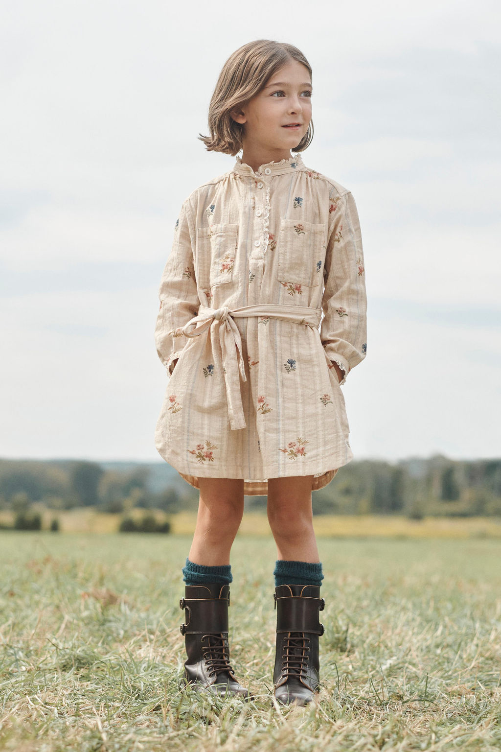 LIMITED EDITION FLORAL PRINT SHIRT DRESS