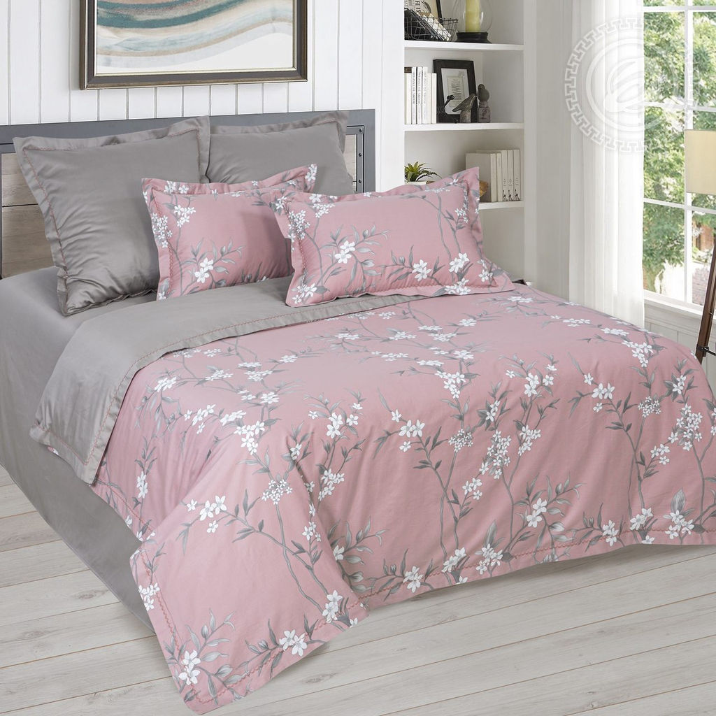 Постельное белье Версалия (мако-сатин) Евро/Пододеяльник (молния, ушки): 1 шт.- 220*200; Простыня: 1 шт.- 260*240; Наволочка (молния, ушки): 2 шт.- 70*70; Наволочка (молния, ушки): 2 шт.- 50*70 Мако - сатин - Арт элегант фото 2