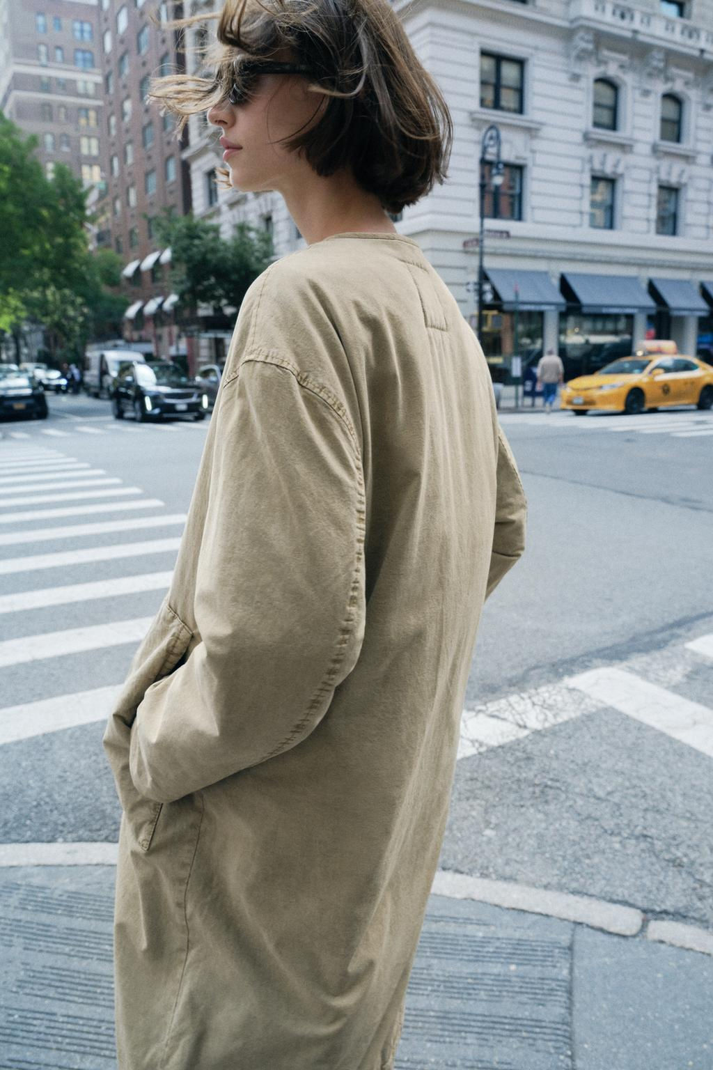 ZW COLLECTION FADED COTTON BLEND JACKET - Zara фото 6