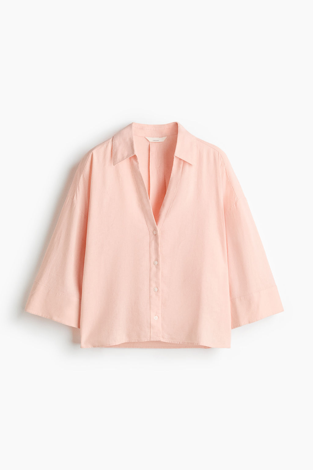 Camisa en mezcla de lino