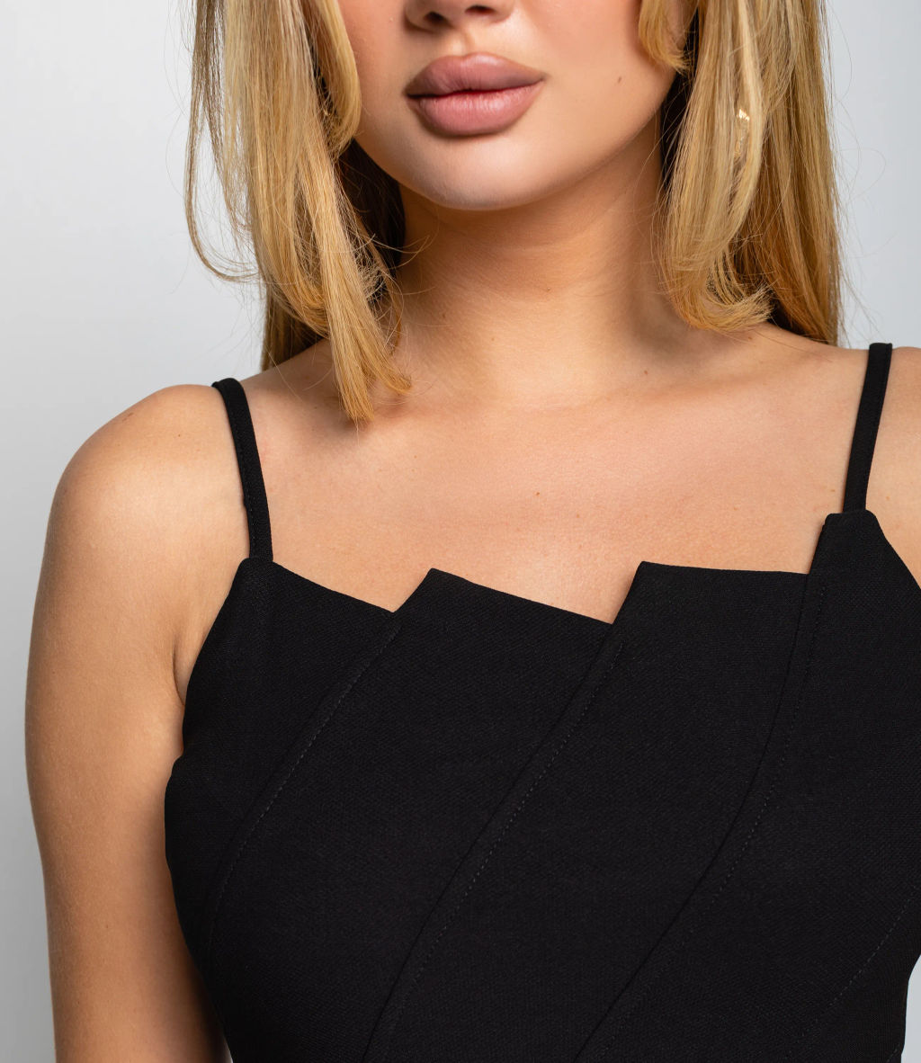 Платье #КТ3255, чёрный - Dommod фото 5