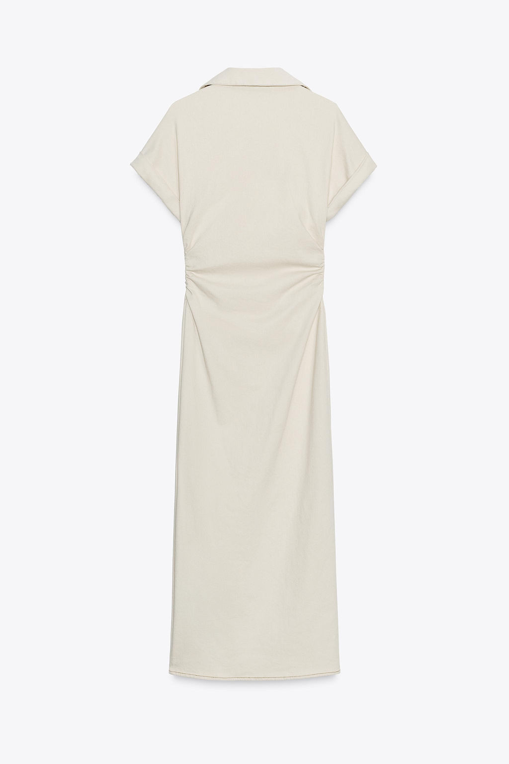 MIDI DRESS WITH GATHERED WAIST - Zara фото 17