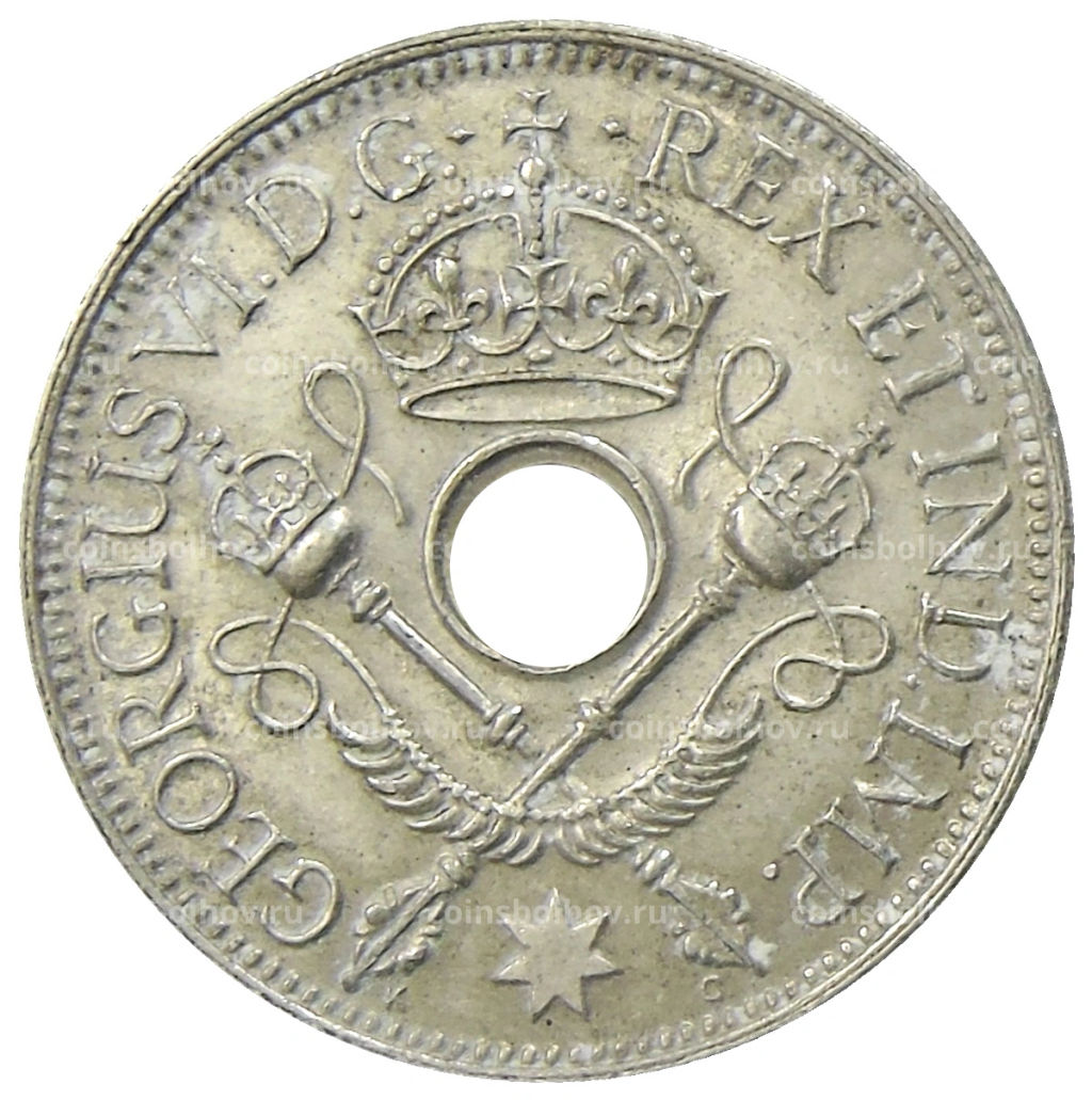 1 шиллинг 1945 года Британская Новая Гвинея
