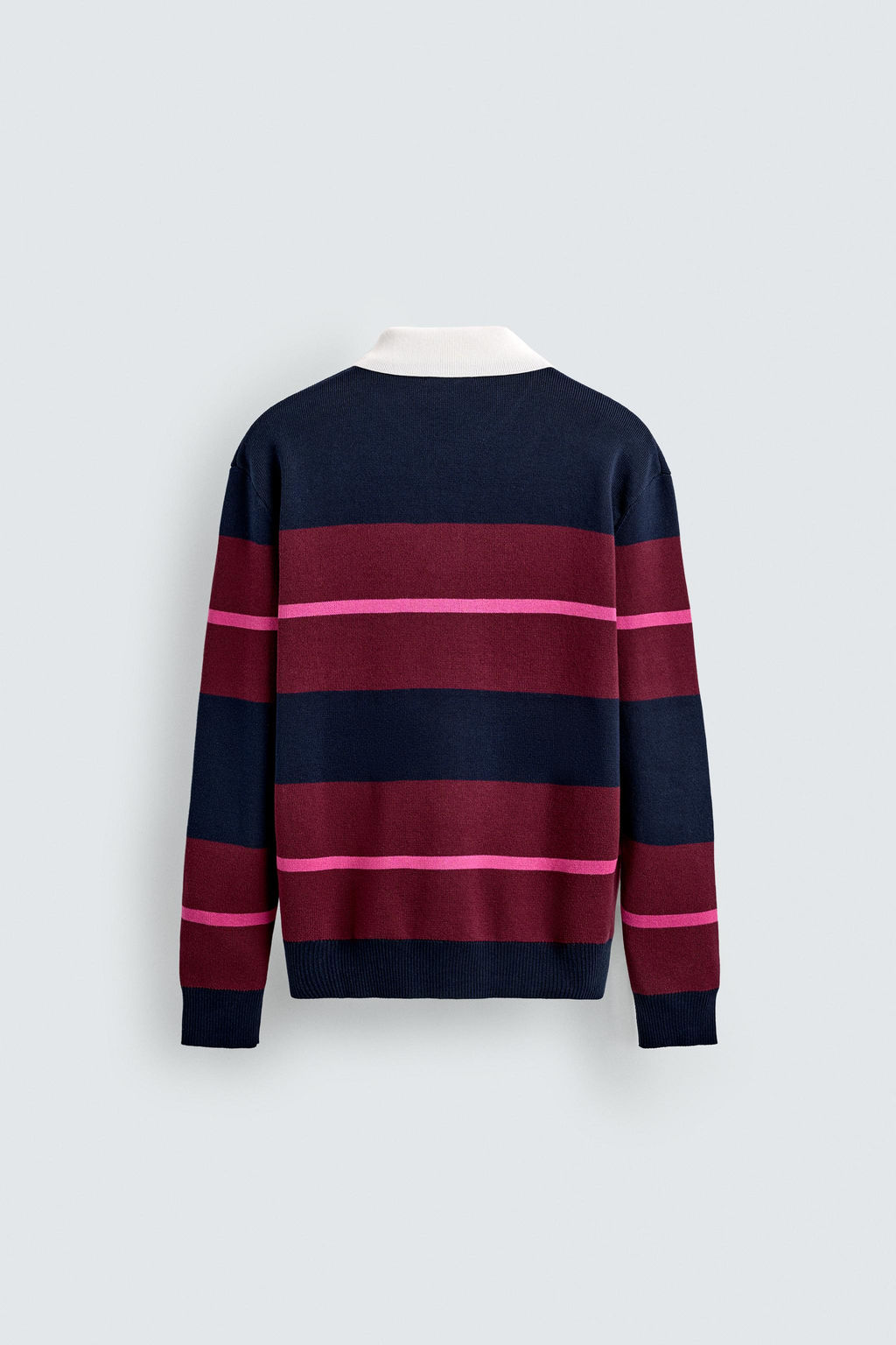 STRIPED KNITTED POLO SHIRT - Zara фото 8