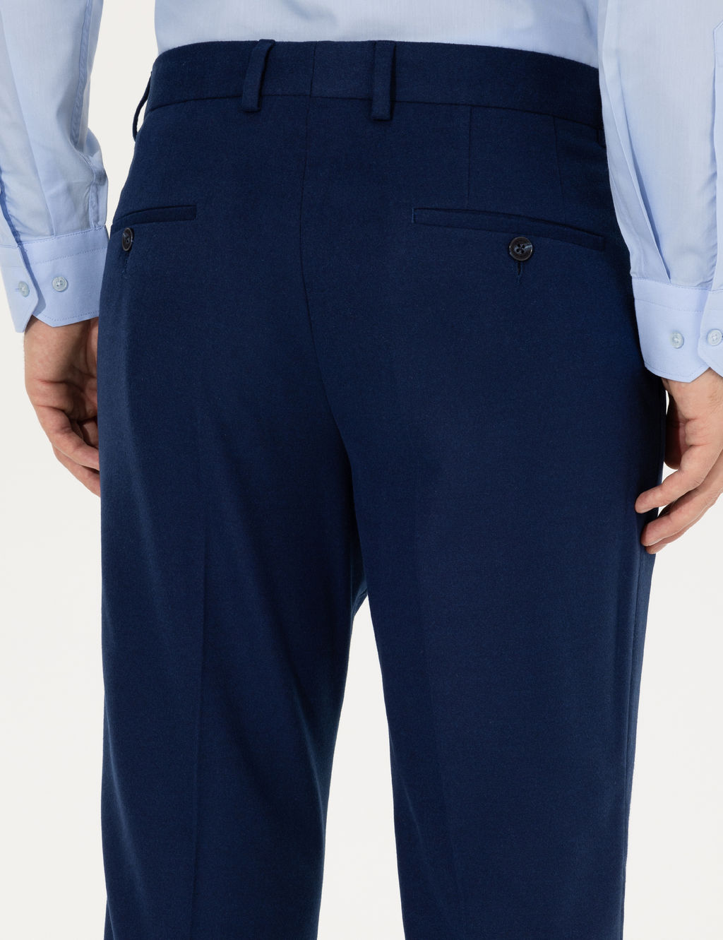 A__k Lacivert Slim Fit Kuma_ Pantolon