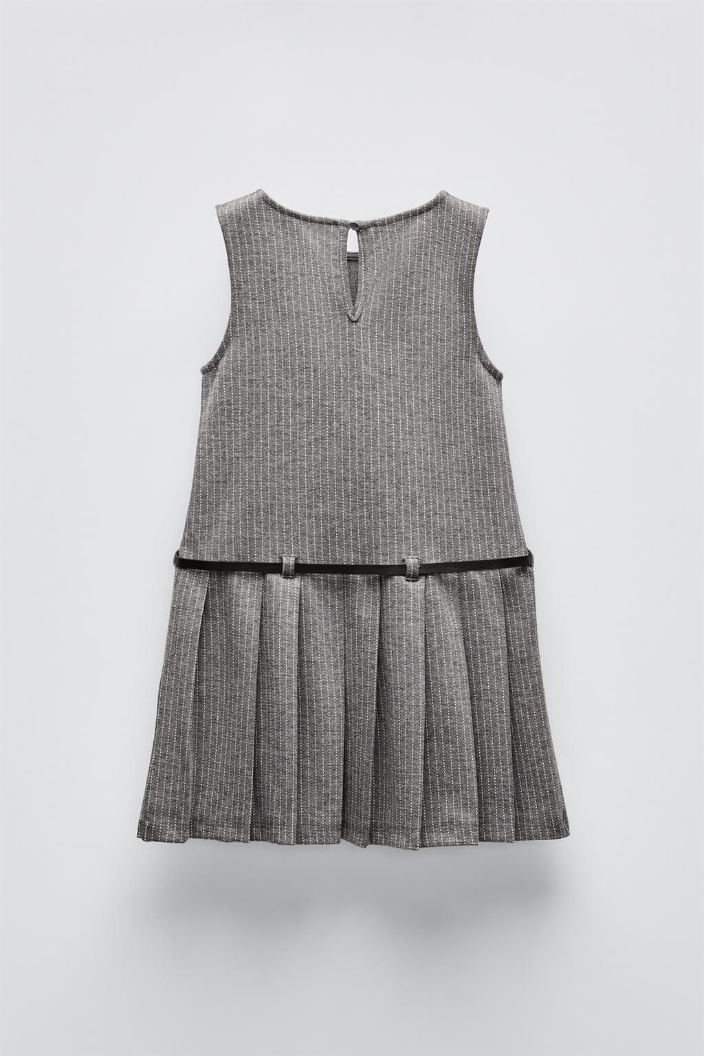 BOX PLEAT PINAFORE DRESS - Zara фото 3