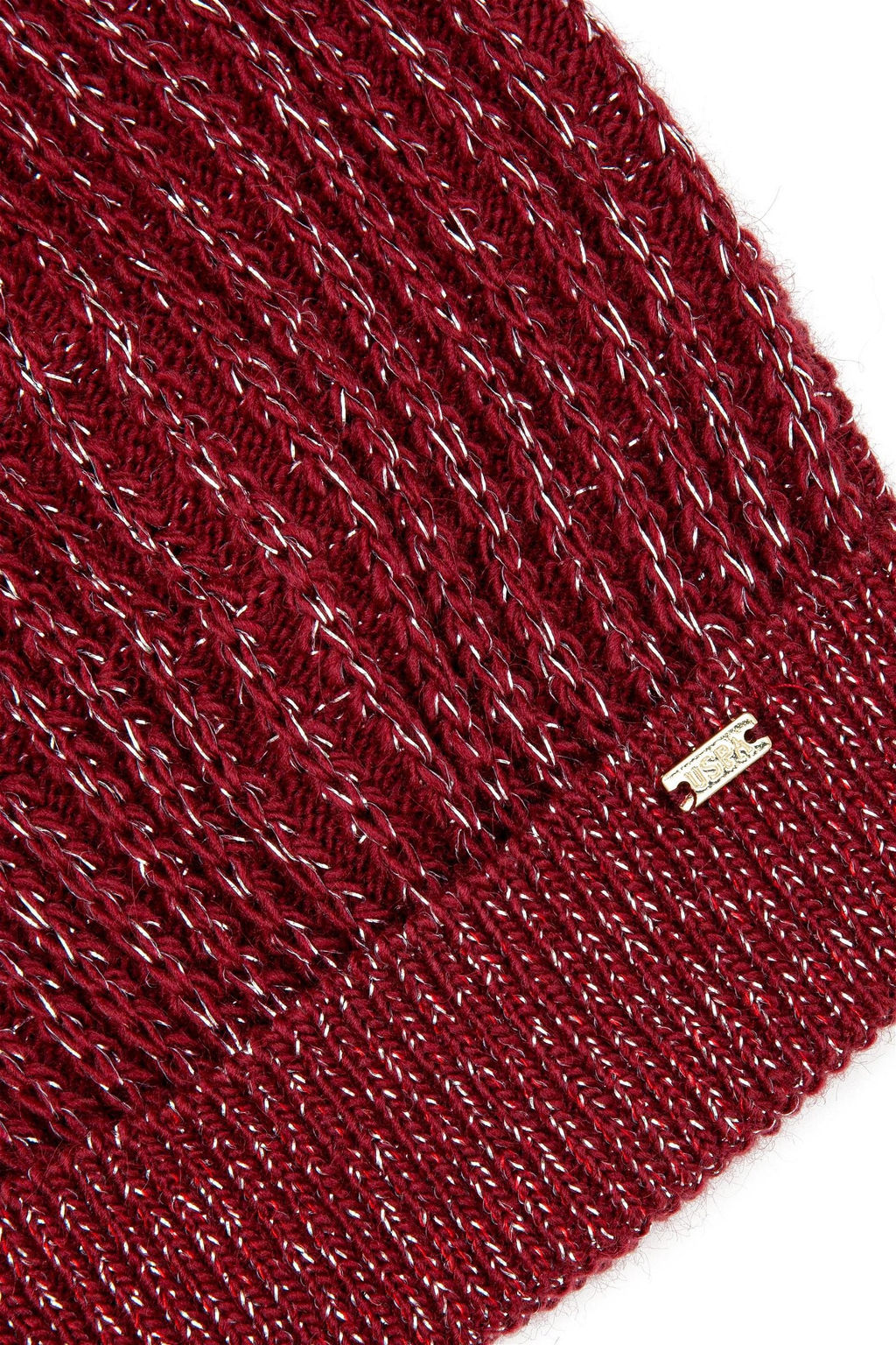 Женский бордовый красный берет Неожиданная скидка в корзине - U.s. polo assn фото 3