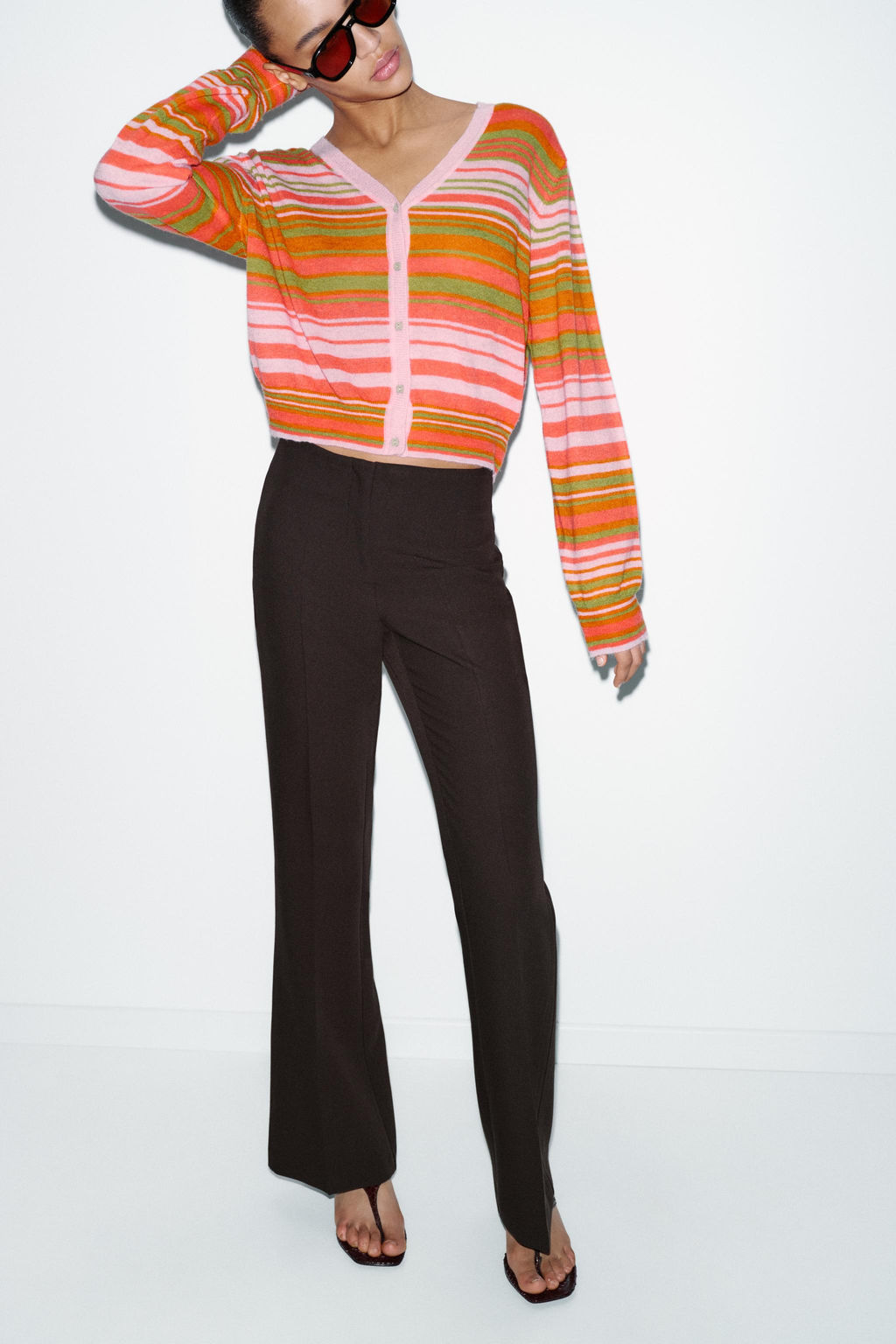 STRIPED CARDIGAN - Zara фото 2