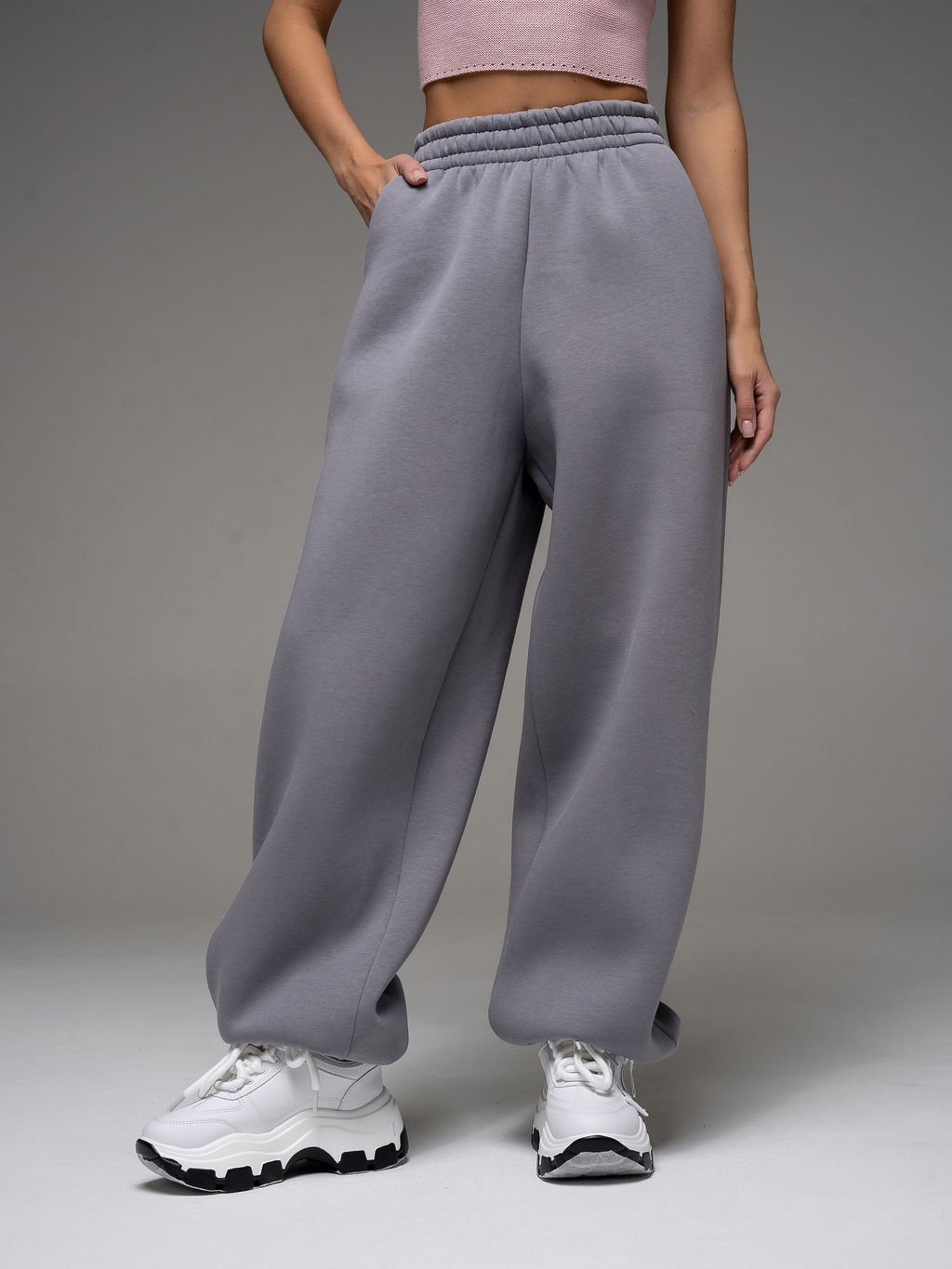 Брюки с начёсом